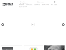 Tablet Screenshot of nimueskin.com